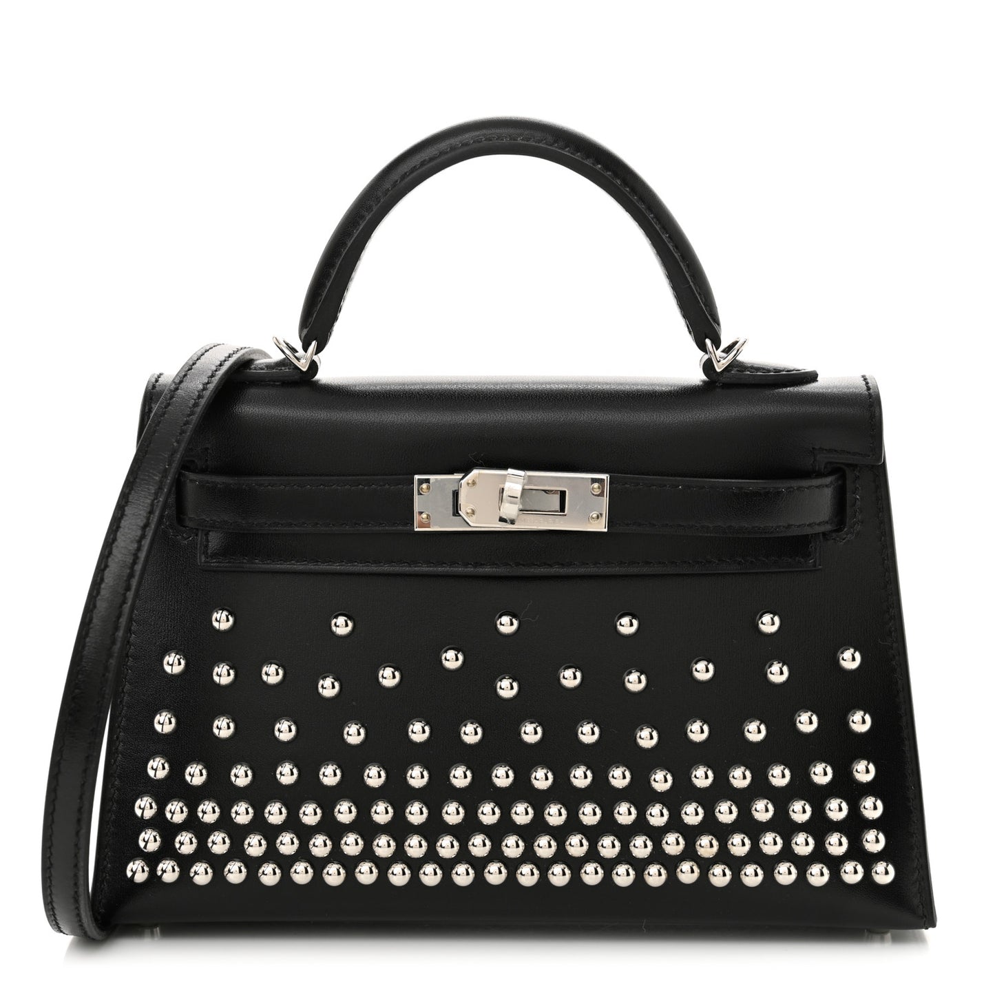 Box Studded Clouté Mini Kelly Sellier 20 Black