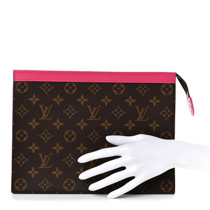 Louis Vuitton Monogram Macassar Pochette Voyage MM Fuchsia 2 of 10