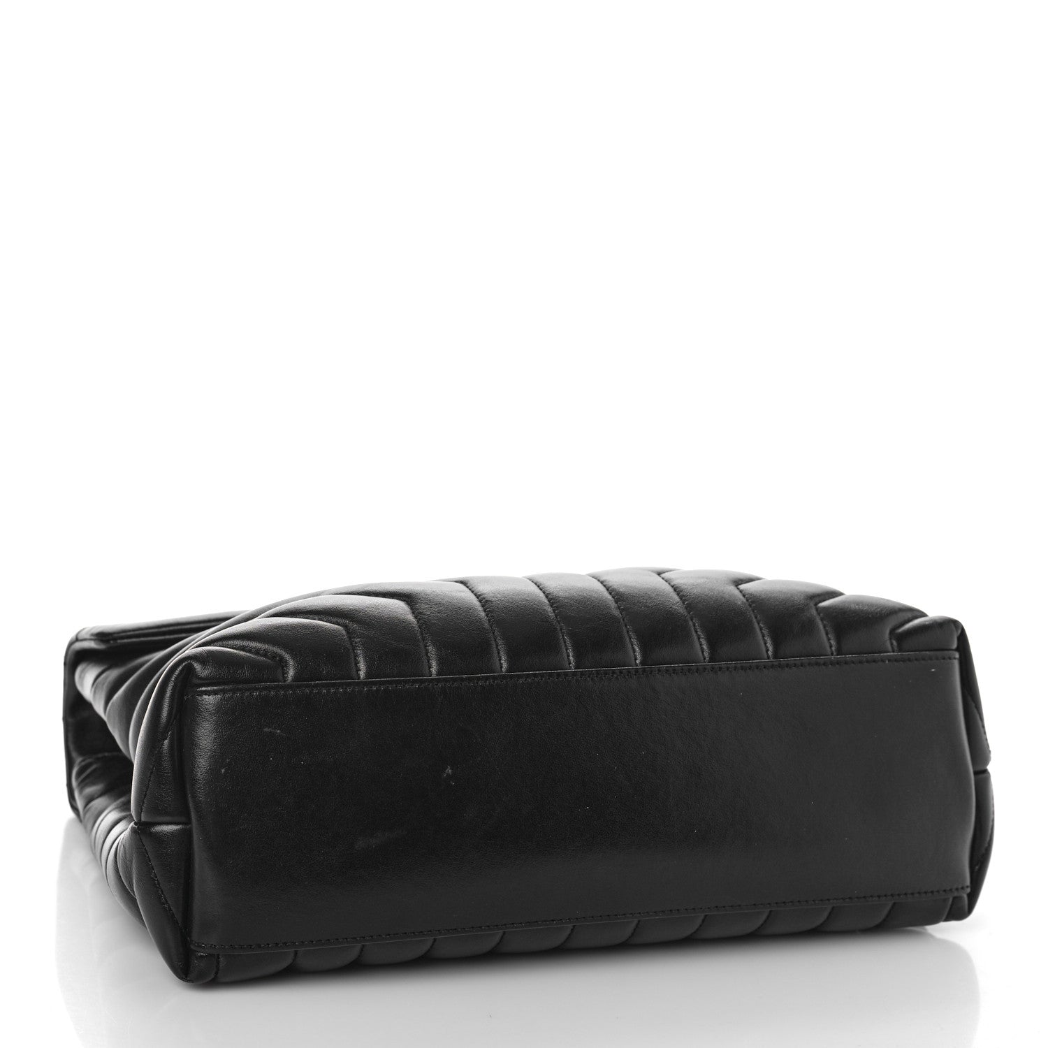 Saint Laurent Calfskin Y Quilted Monogram Monochrome Medium Loulou Chain Satchel Black 4 of 10
