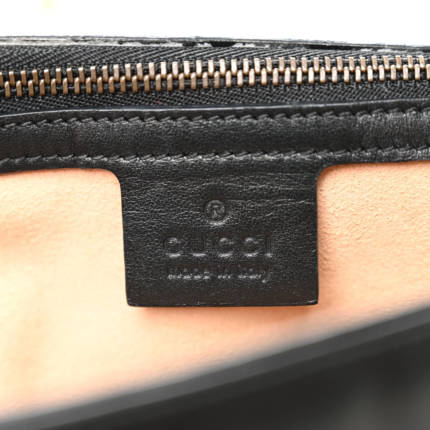 Gucci Calfskin Matelasse Small GG Marmont Shoulder Bag Black 6 of 13