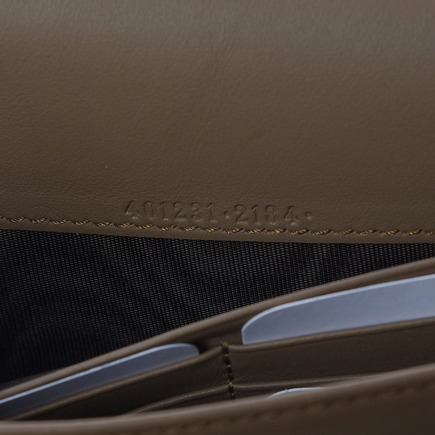 Suede Mini Dionysus Chain Wallet Taupe