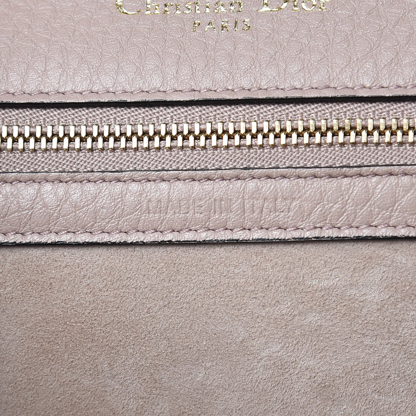 Grained Calfskin Medium Diorama Flap Bag Nude