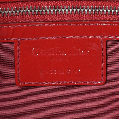Christian Dior Patent Cannage New Lock Flap Red 6 of 9