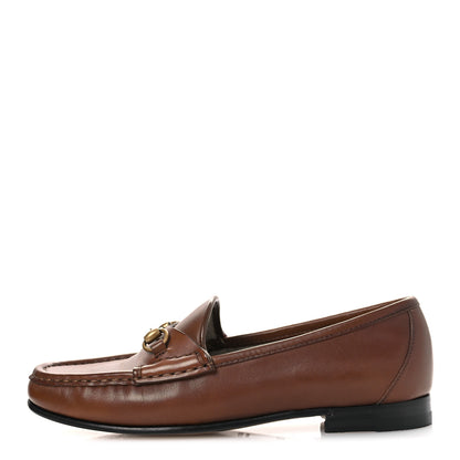Gucci Betis Glamour Calfskin Womens 1953 Horsebit Loafers 35.5 Brown Sugar 1 of 12