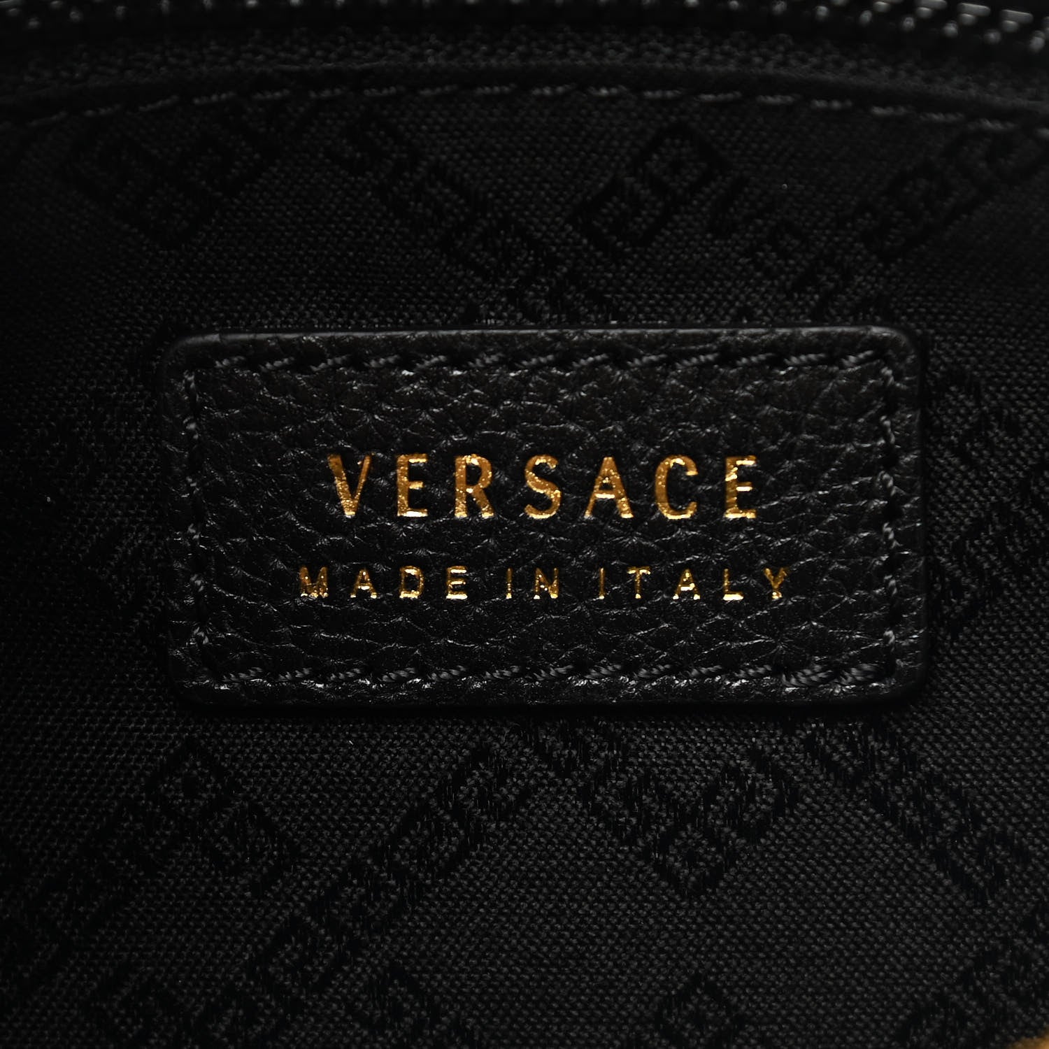 Versace Grained Calfskin La Medusa Pouch Black 6 of 7
