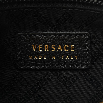 Versace Grained Calfskin La Medusa Pouch Black 6 of 7