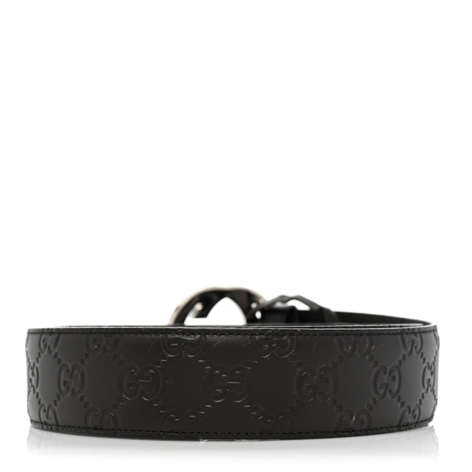 Gucci Guccissima Signature Interlocking G 40mm Belt 100 40 Black 2 of 5
