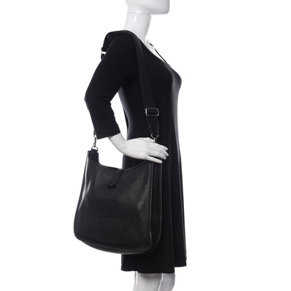 Hermes Taurillon Clemence Evelyne III GM Black 2 of 13