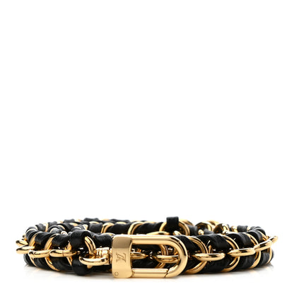 Louis Vuitton Calfskin Multi Pochette Chain Shoulder Strap Black Gold 1 of 4