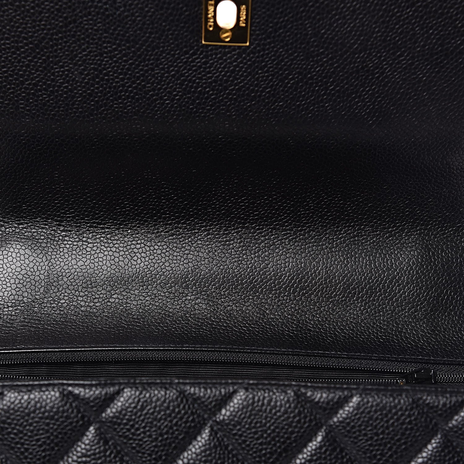Chanel Caviar Quilted Jumbo Kelly Flap Black 11 of 11