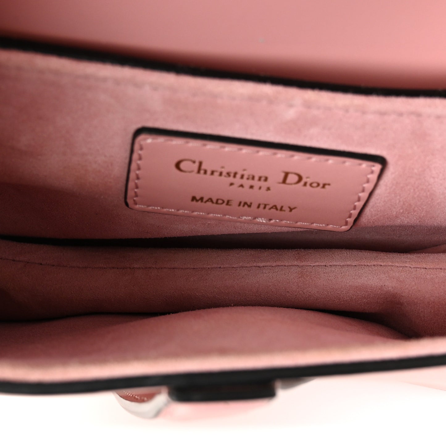 Smooth Calfskin Mini Saddle Bag Antique Pink