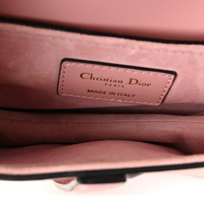Christian Dior Smooth Calfskin Mini Saddle Bag Antique Pink 5 of 10