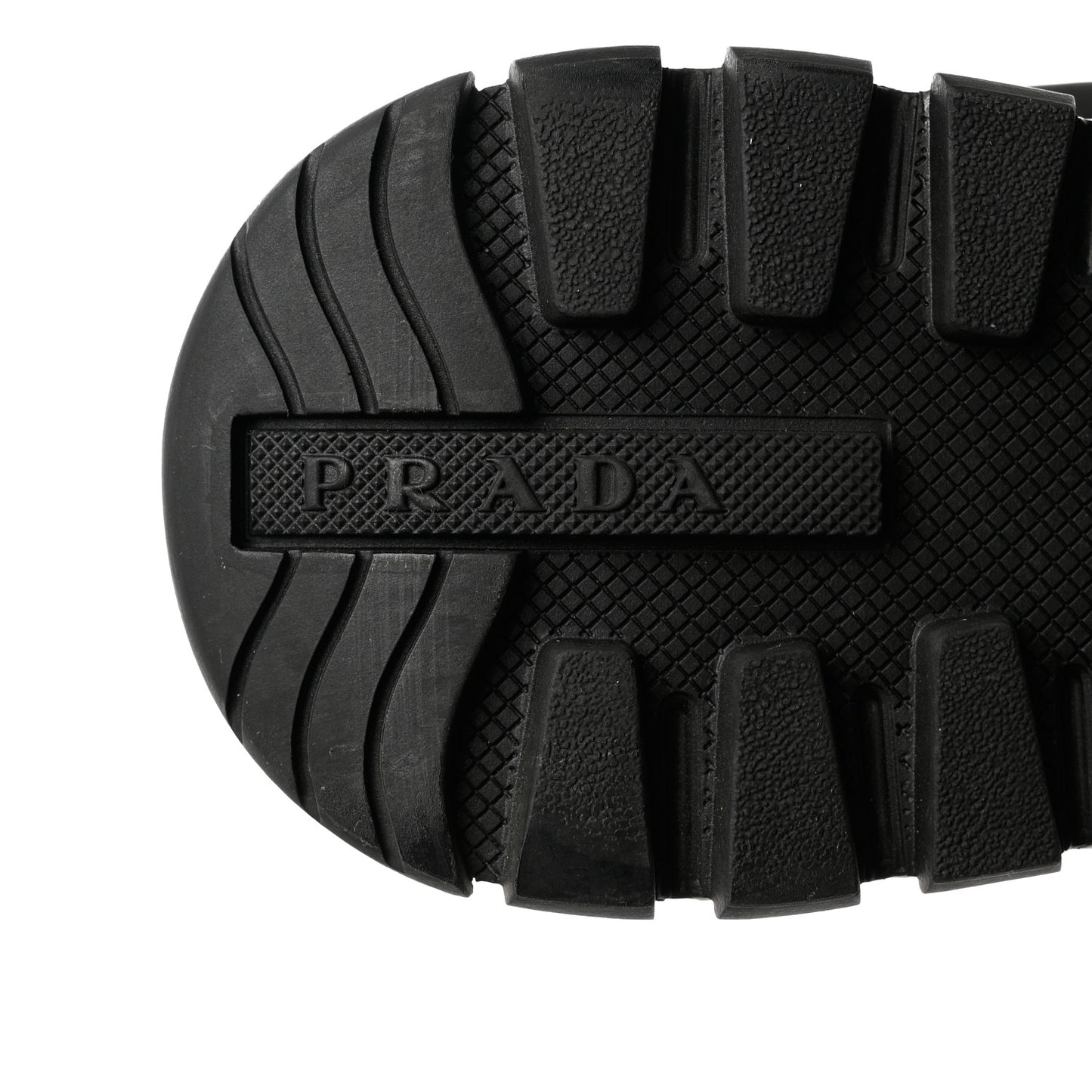 Nylon Piuma Logo Sneakers 37 Black White