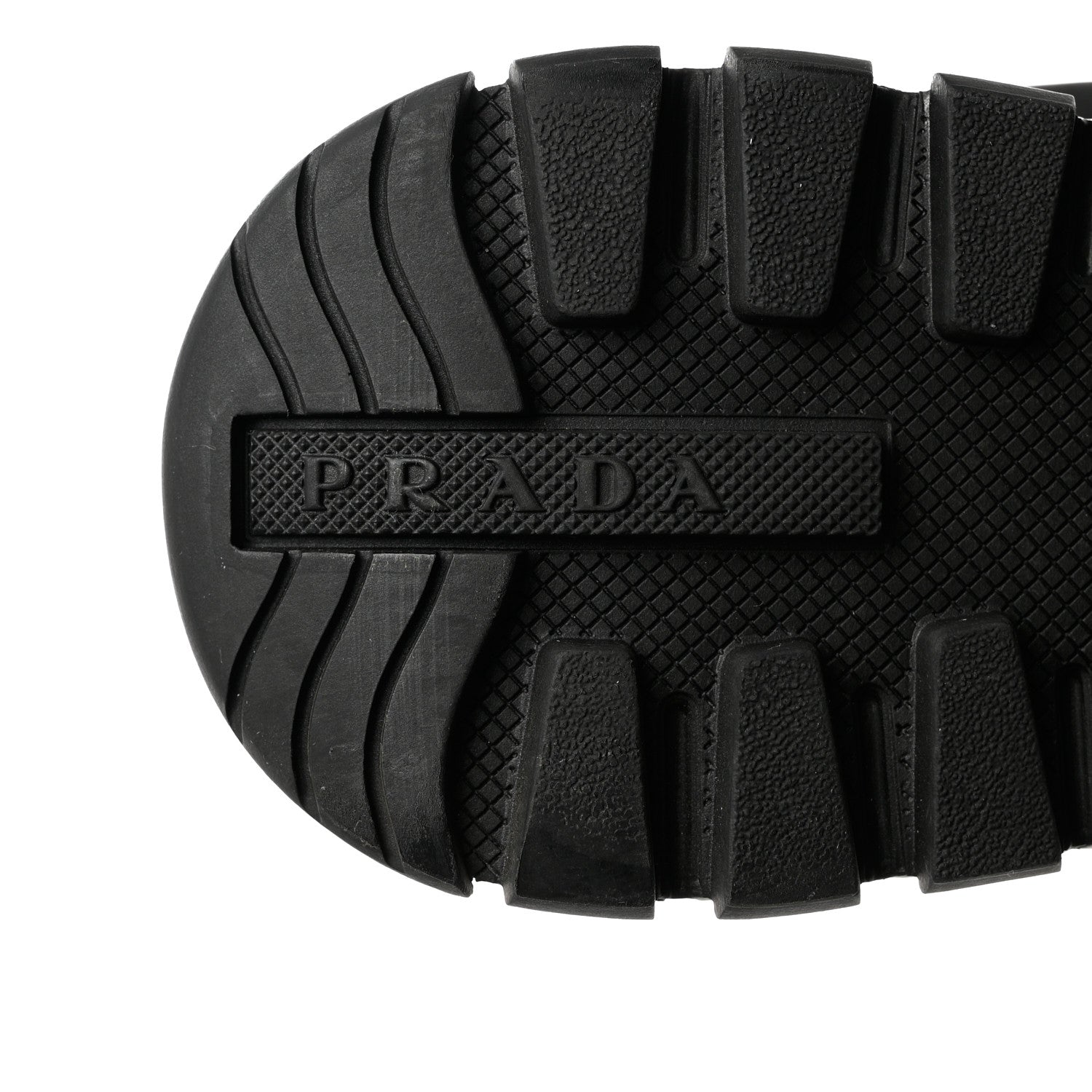 Prada Nylon Piuma Logo Sneakers 37 Black White 8 of 9