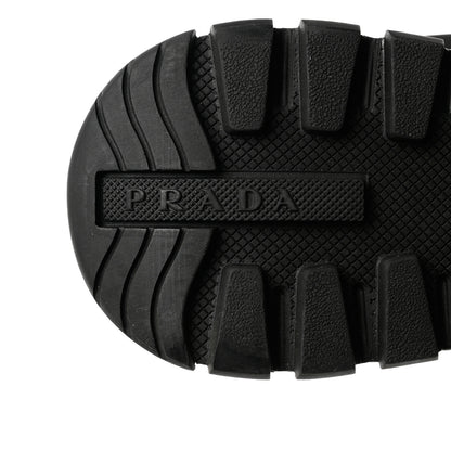 Prada Nylon Piuma Logo Sneakers 37 Black White 8 of 9