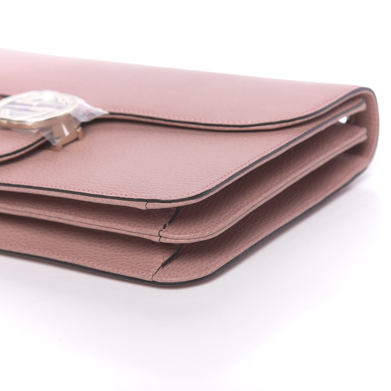 Gucci Dollar Calfskin Interlocking G Shoulder Bag Soft Pink 10 of 10