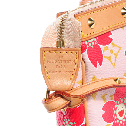 Louis Vuitton Monogram Cherry Blossom Pochette Accessories Red 7 of 8
