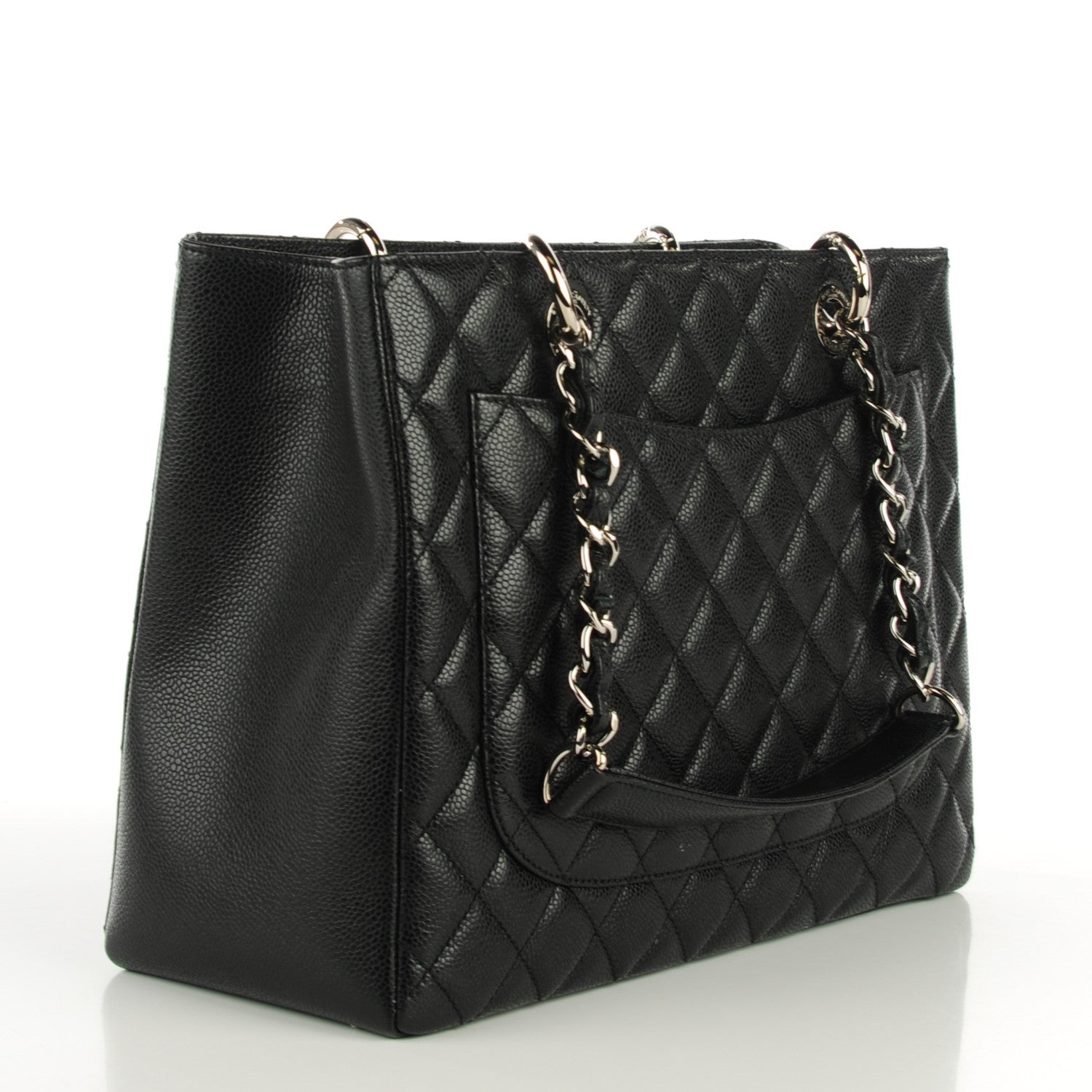 Chanel Caviar Quilted Grand Shopping Tote GST Black 3 of 7