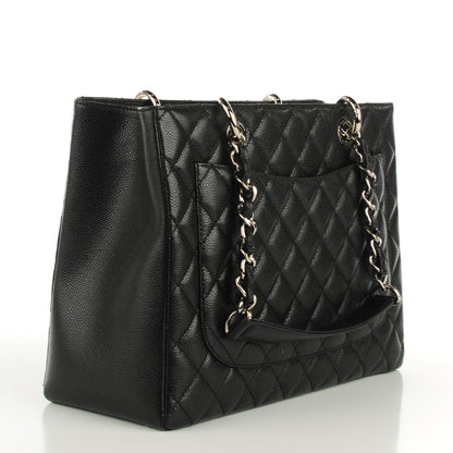 Chanel Caviar Quilted Grand Shopping Tote GST Black 3 of 7