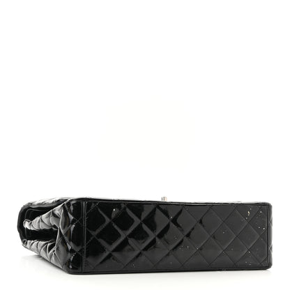 Chanel Patent Quilted Maxi Double Flap Black 4 of 12