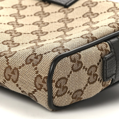 Gucci Monogram Dollar Calfskin Belt Bag Beige Ebony Testa di Moro Marrone Scuro 10 of 10