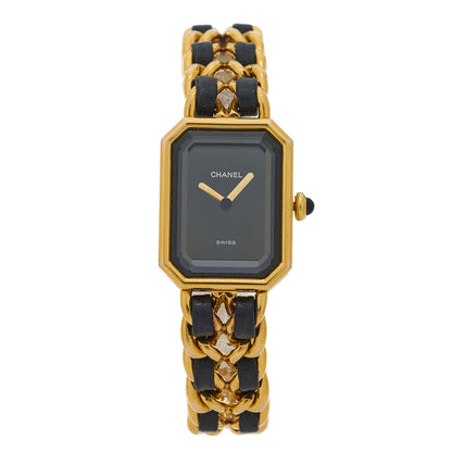 Chanel Stainless Steel Lambskin 20mm Chain Premiere Quartz Watch Gold M 1 of 4