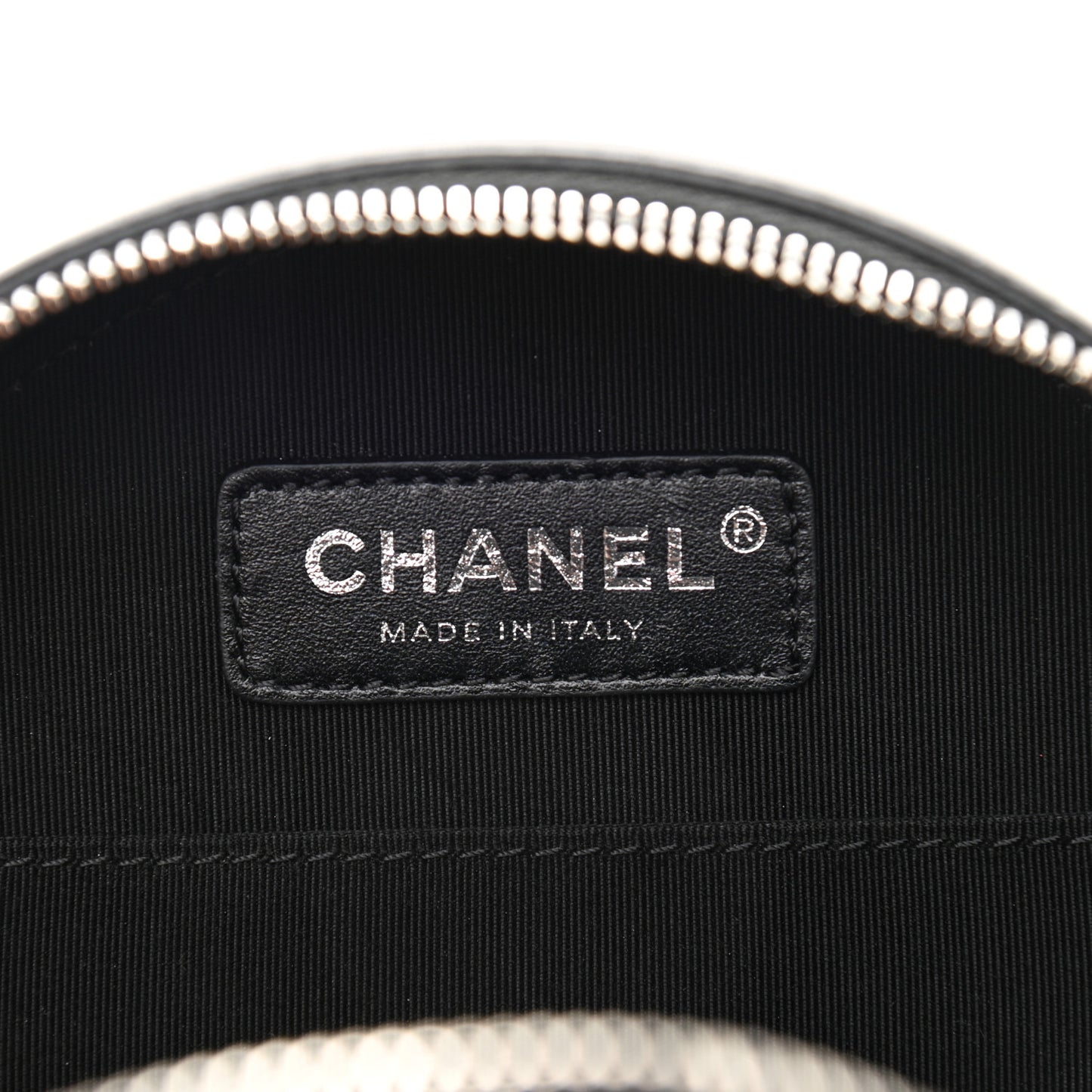 Patent Round As Earth Evening Bag Black