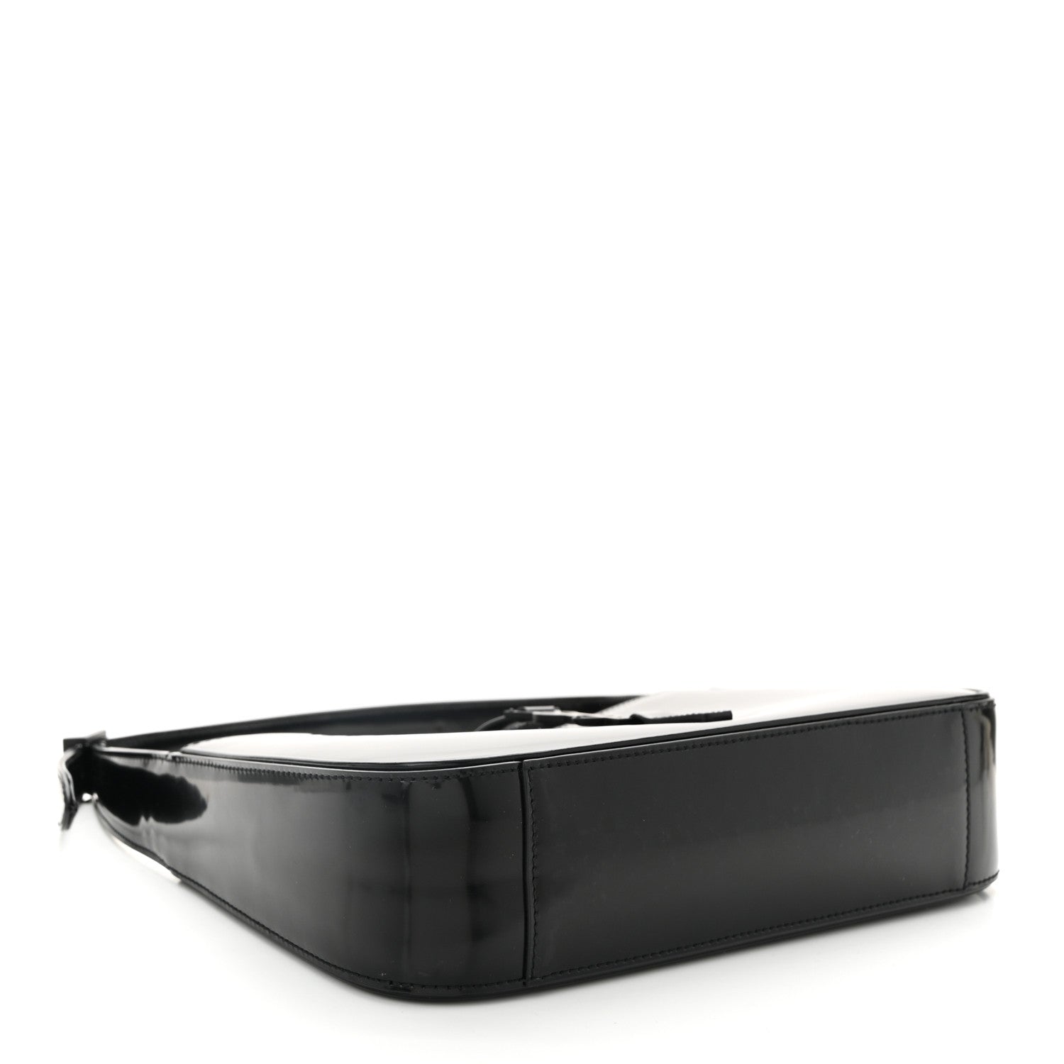 Saint Laurent Patent Calfskin Monochrome Le 5 A 7 Hobo Black 4 of 10