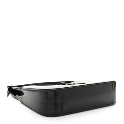 Saint Laurent Patent Calfskin Monochrome Le 5 A 7 Hobo Black 4 of 10