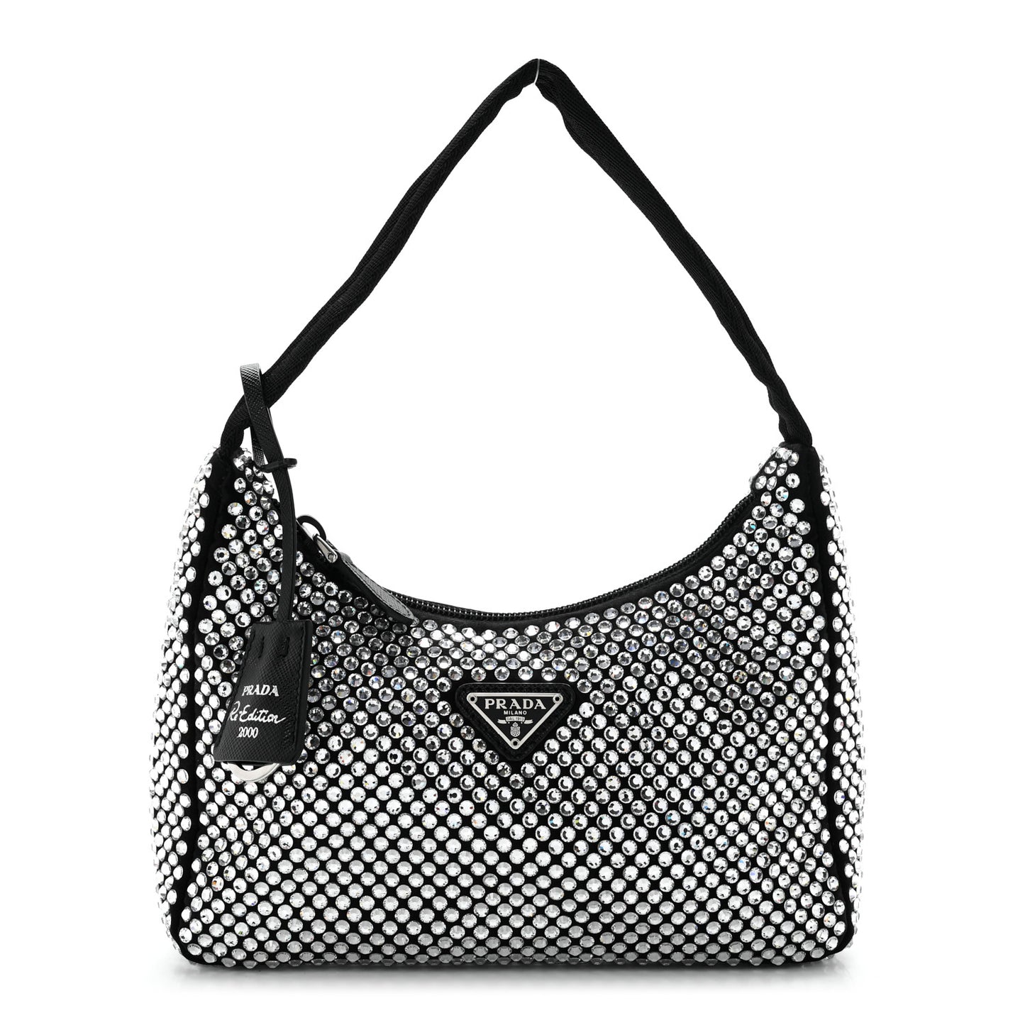 Satin Crystal Mini Re-Edition 2000 Bag Cristal