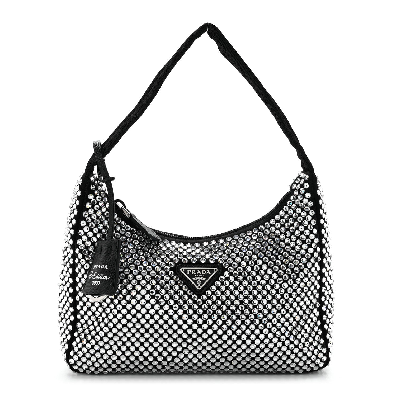Prada Satin Crystal Mini Re-Edition 2000 Bag Cristal 1 of 8