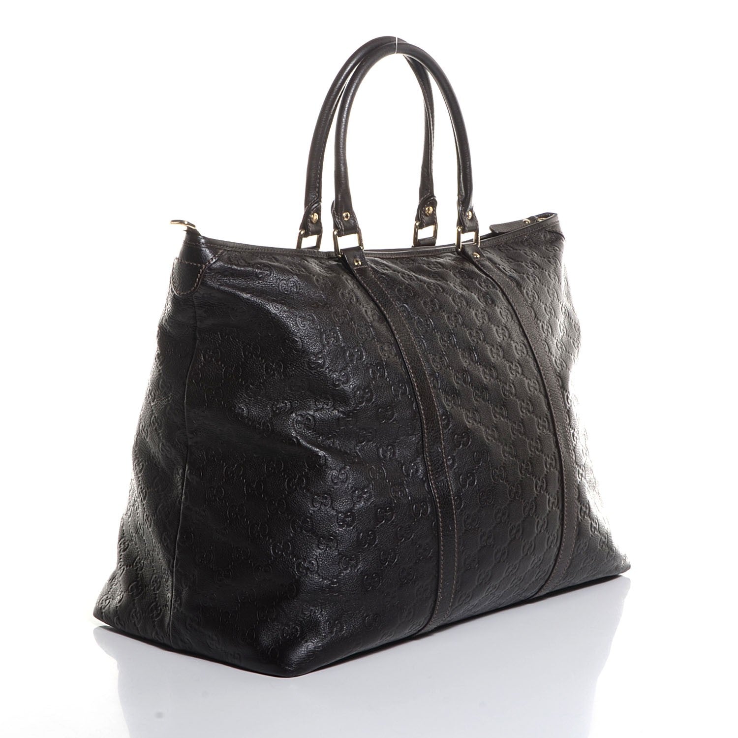 Gucci Guccissima Medium Joy Tote Bag Dark Brown 3 of 7