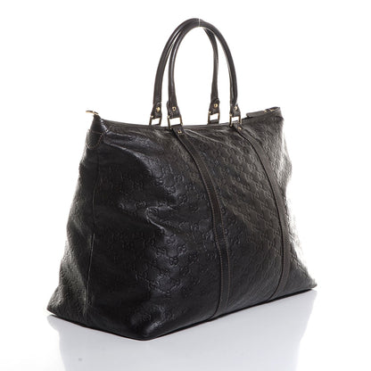 Gucci Guccissima Medium Joy Tote Bag Dark Brown 3 of 7