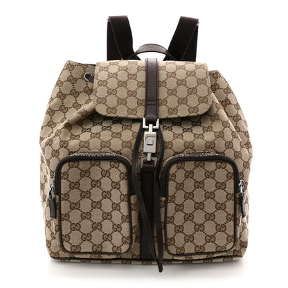 Gucci Monogram Backpack Dark Brown 1 of 12