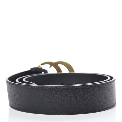 Gucci Textured Calfskin Double G 40mm Belt 95 38 Black 3 of 7