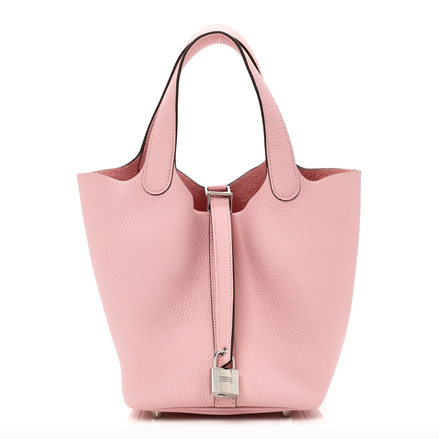 Hermes Taurillon Clemence Picotin Lock 18 PM Rose Sakura 1 of 11