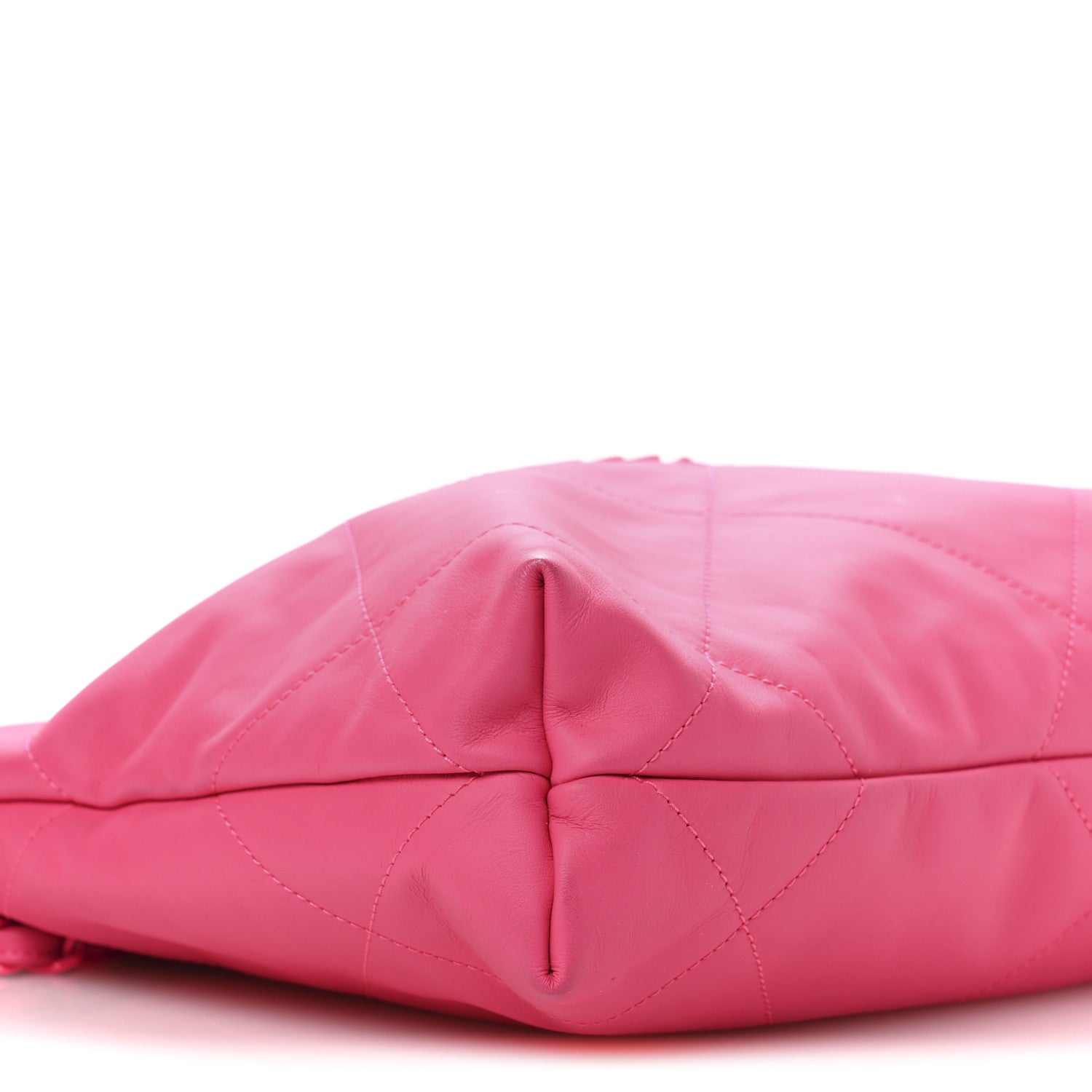 Chanel Matte Calfskin Quilted Monochrome Small Chanel 22 Fuchsia 10 of 11
