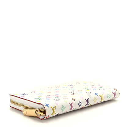 Louis Vuitton Monogram Multicolor Zippy Wallet White Litchi 4 of 6