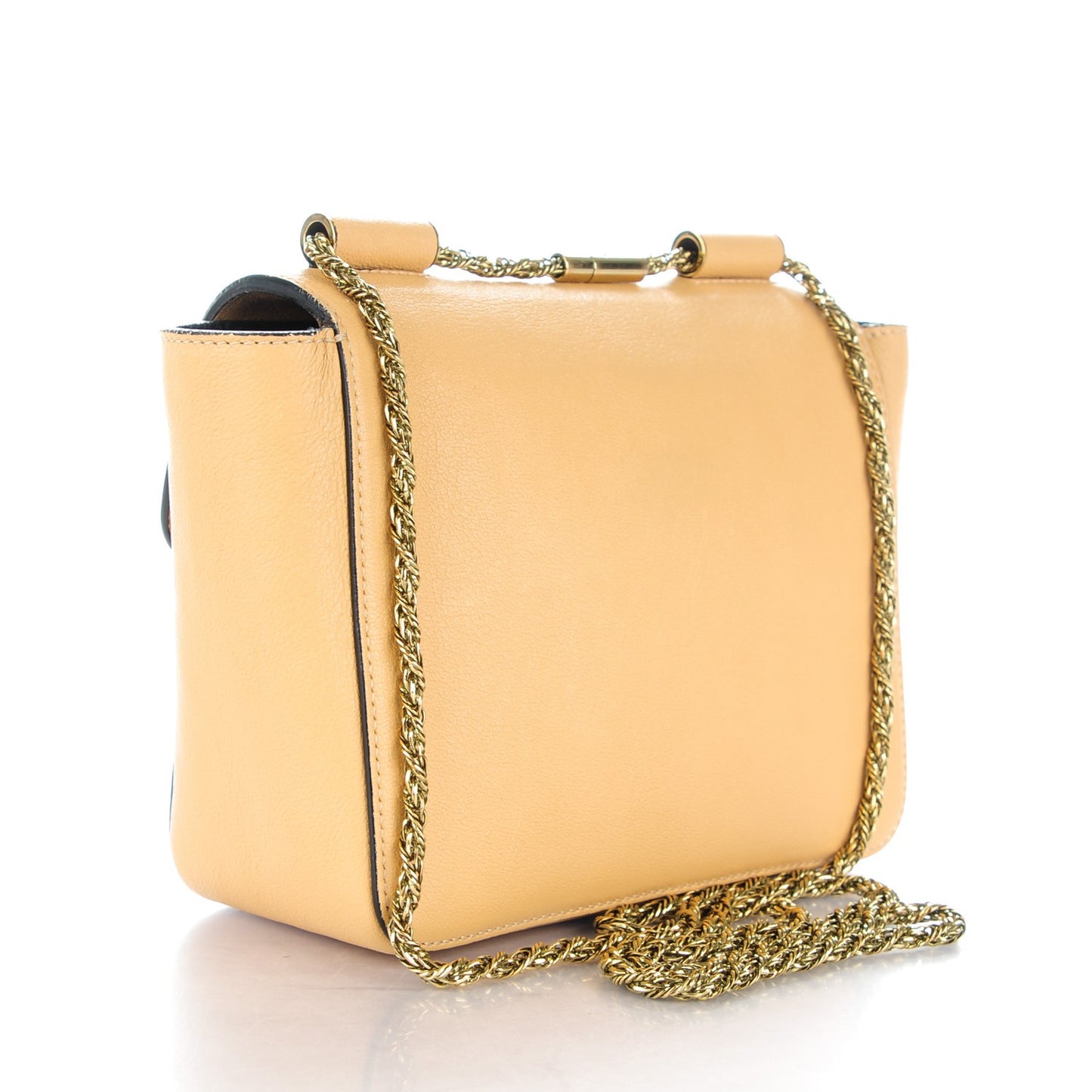 Goatskin Small Elsie Shoulder Bag Gingerbread
