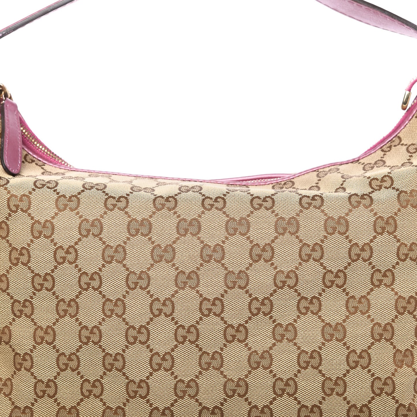Monogram Medium Heart Bit Charm Hobo Pink