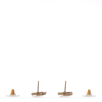 Chanel Crystal CC Earrings Gold 3 of 5