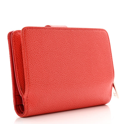 Chanel Caviar Timeless CC Zipped Pocket Wallet Red 3 of 10