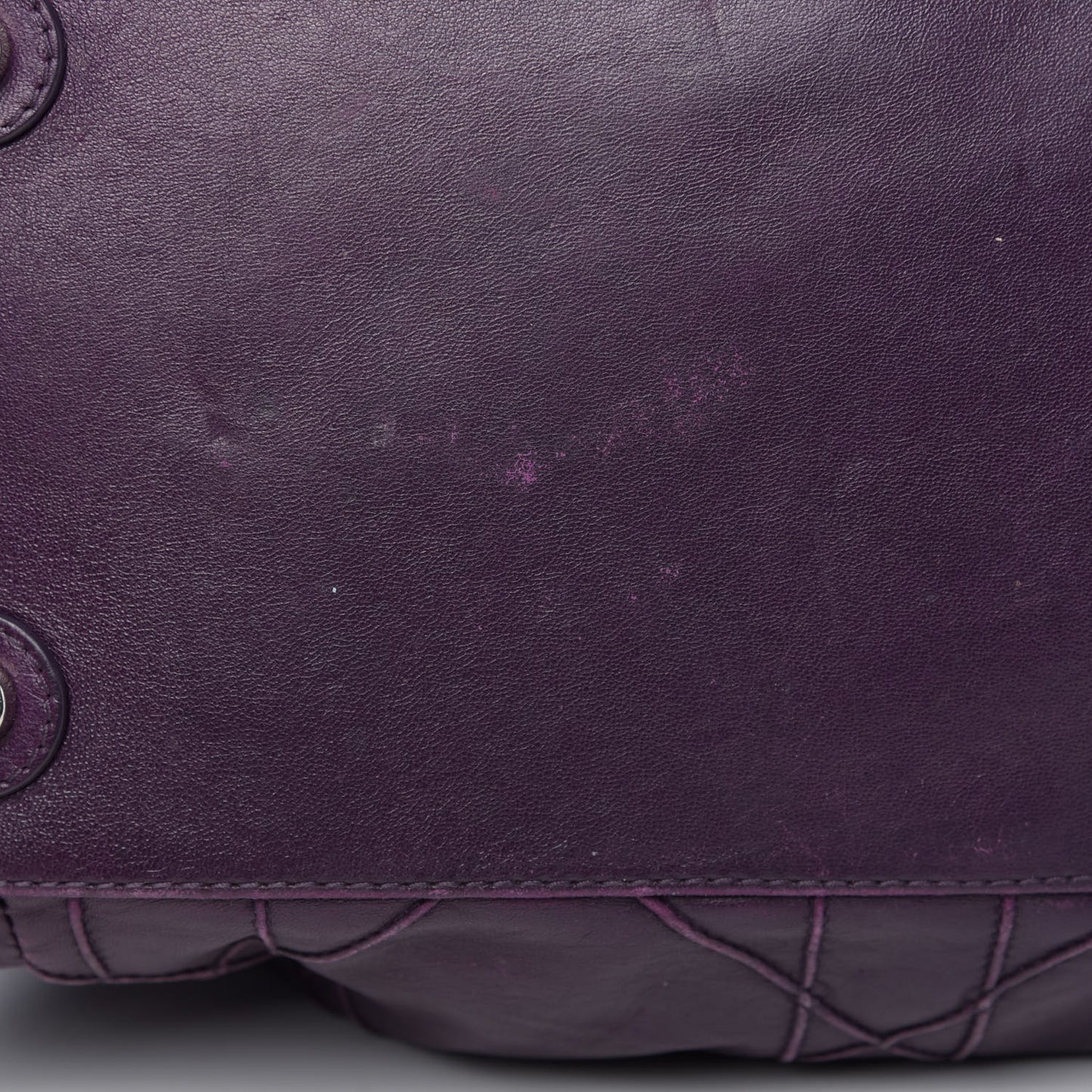 Lambskin Cannage Medium Le Trente Tote Purple