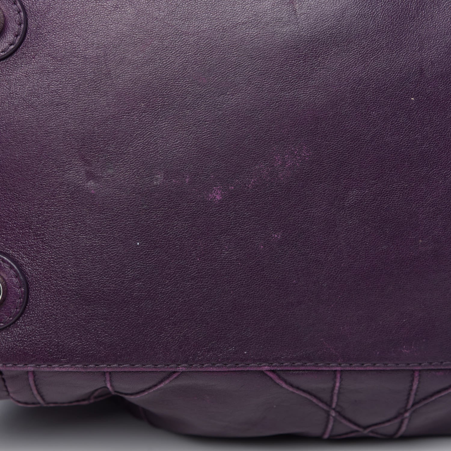 Christian Dior Lambskin Cannage Medium Le Trente Tote Purple 10 of 18