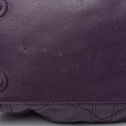 Christian Dior Lambskin Cannage Medium Le Trente Tote Purple 10 of 18