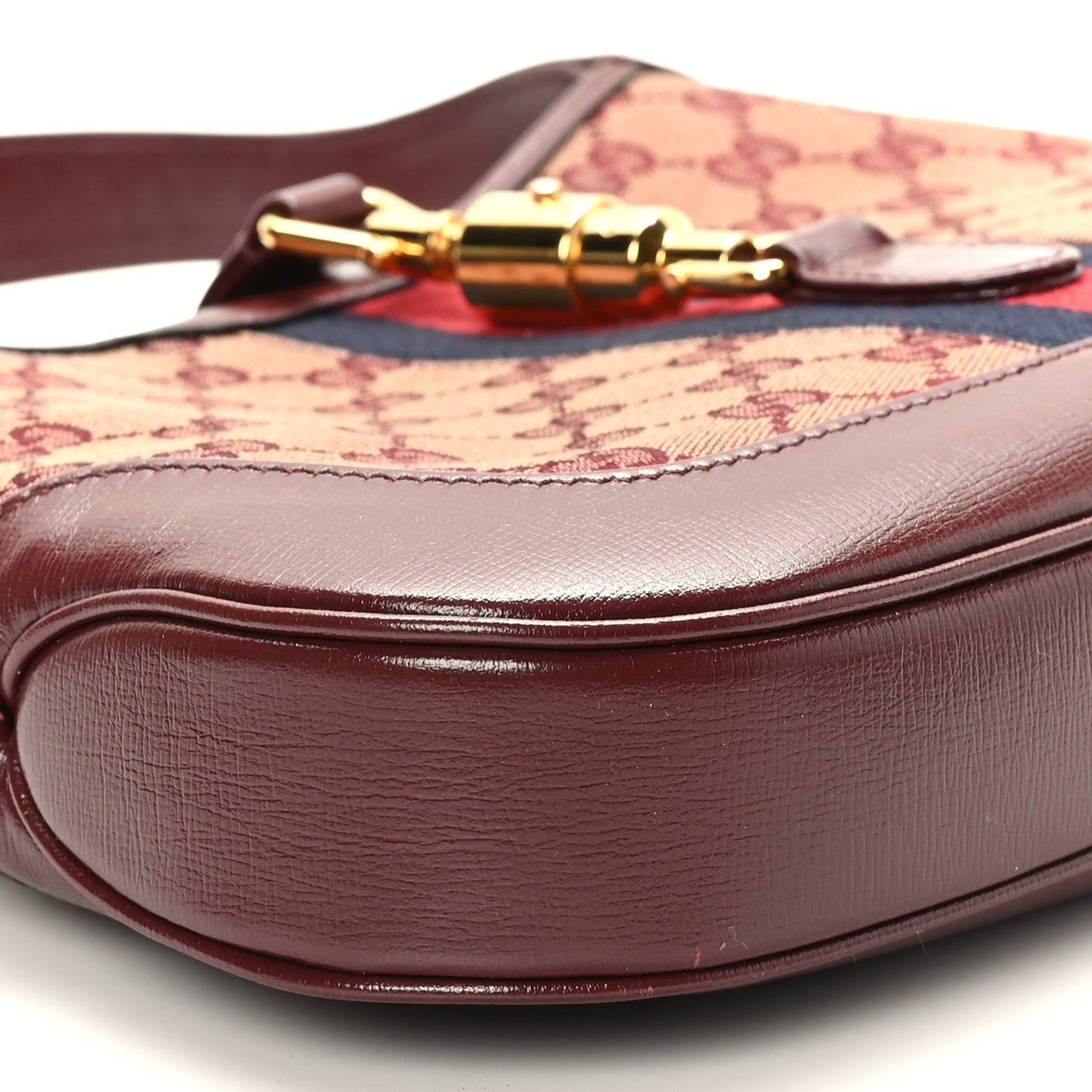 Monogram Azalea Calfskin Web Small Jackie 1961 Hobo Sahara Rubino Chardonnay