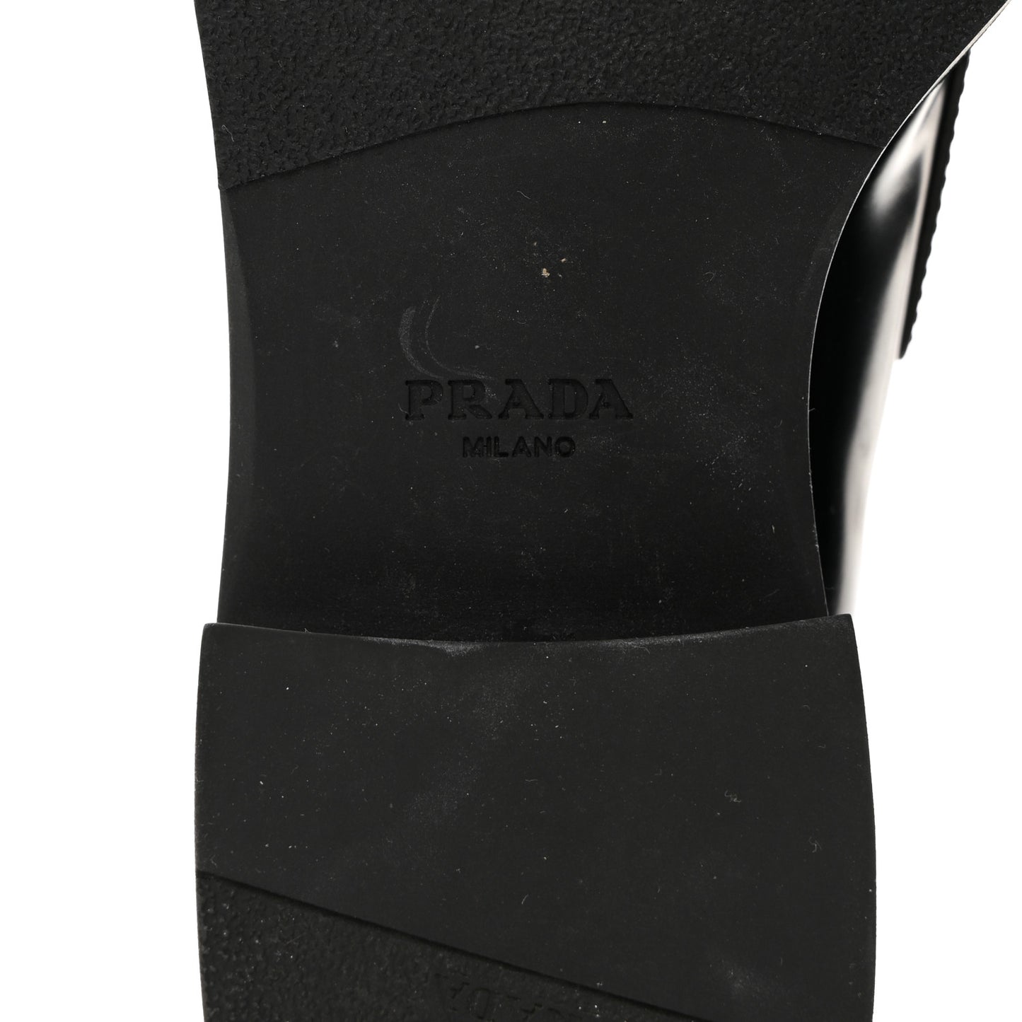 Spazzolato Metal Triangle Logo 50mm Loafers 38 Black