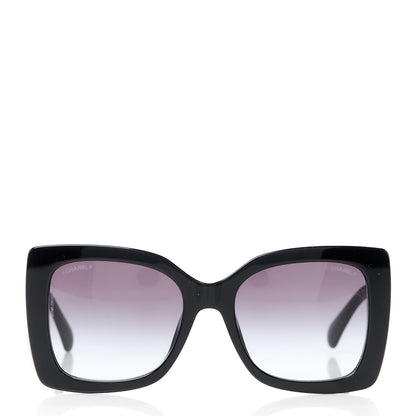Chanel Square Polarized CC Sunglasses 5494-A Black 2 of 7