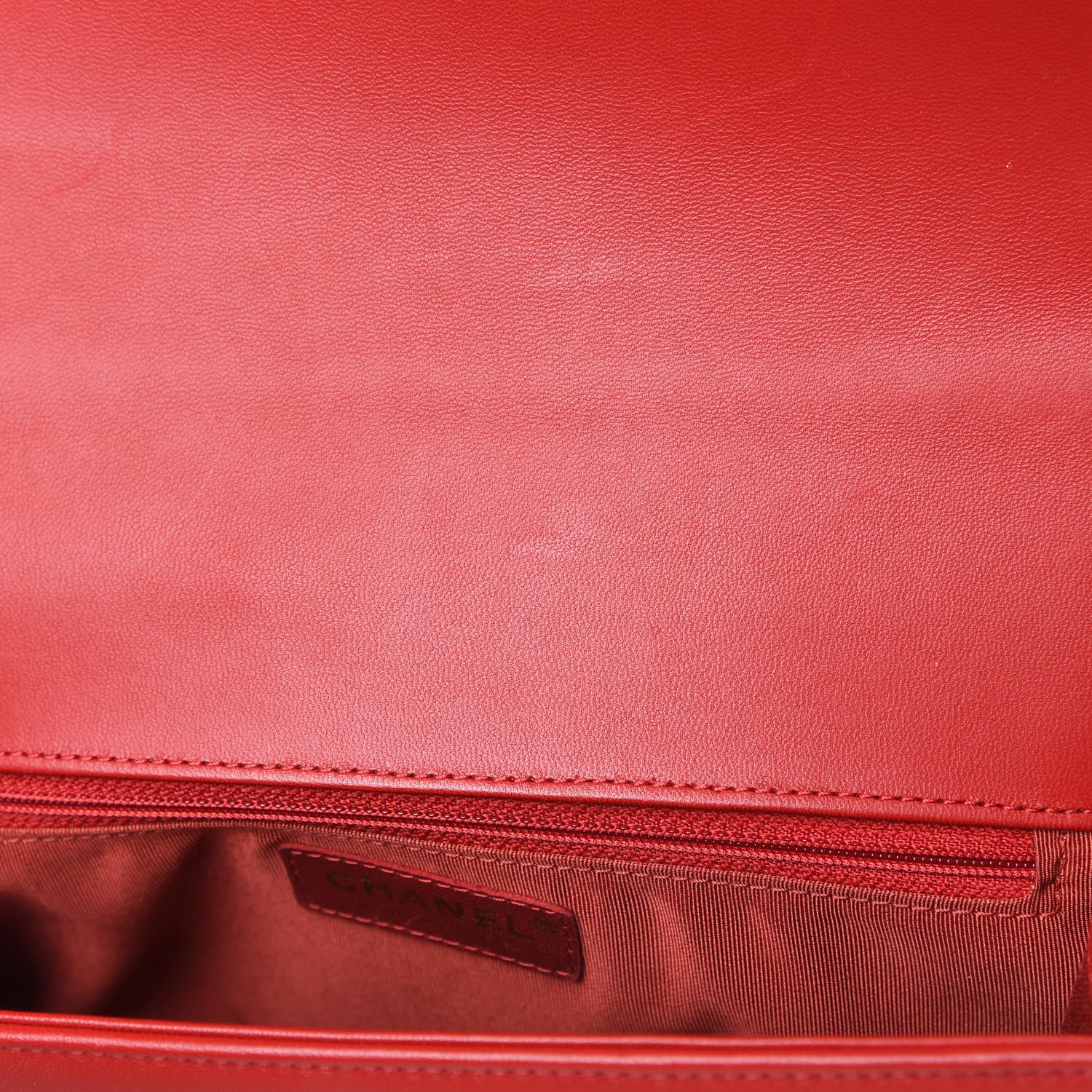 Chanel Lambskin Quilted New Medium Boy Flap Red 15 of 17