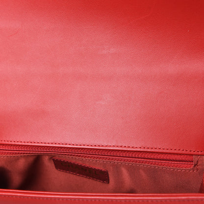 Chanel Lambskin Quilted New Medium Boy Flap Red 15 of 17